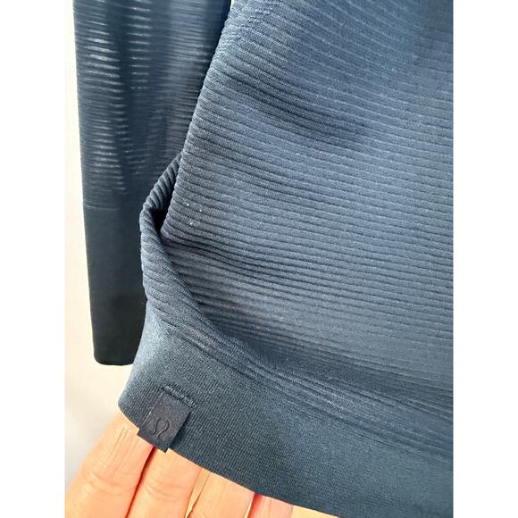 Lululemon Swiftly Speed Long Sleeve Blue Women's 6 Stretch Performance Running - Picture 10 of 11